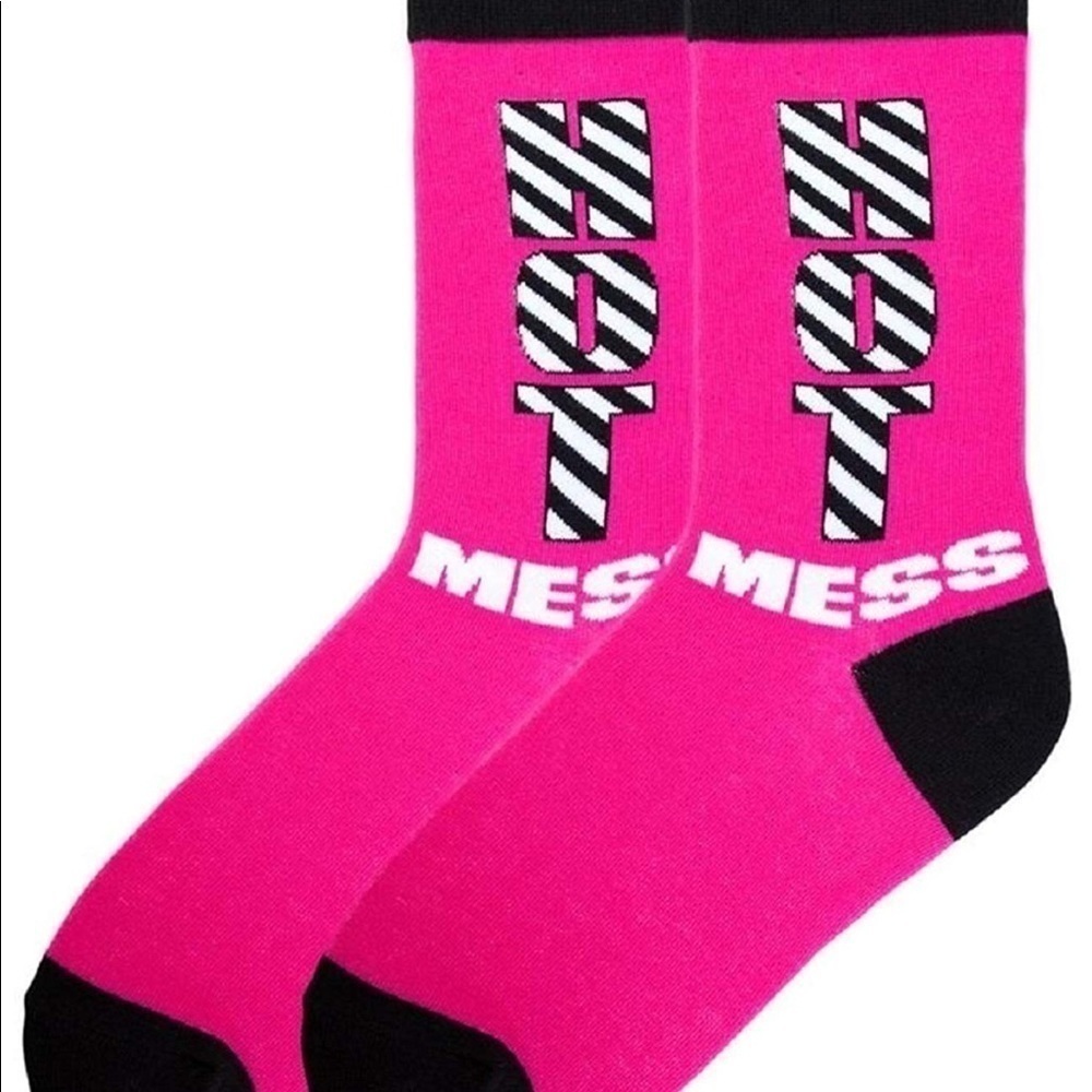 K Bell sock Hot Mess